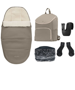 Maxi Cosi Pushchairs Maxi-Cosi Oxford+ Complete Pushchair Bundle with Maxi-Cosi Pebble Slide Pro Car Seat & Base - Oak Truffle