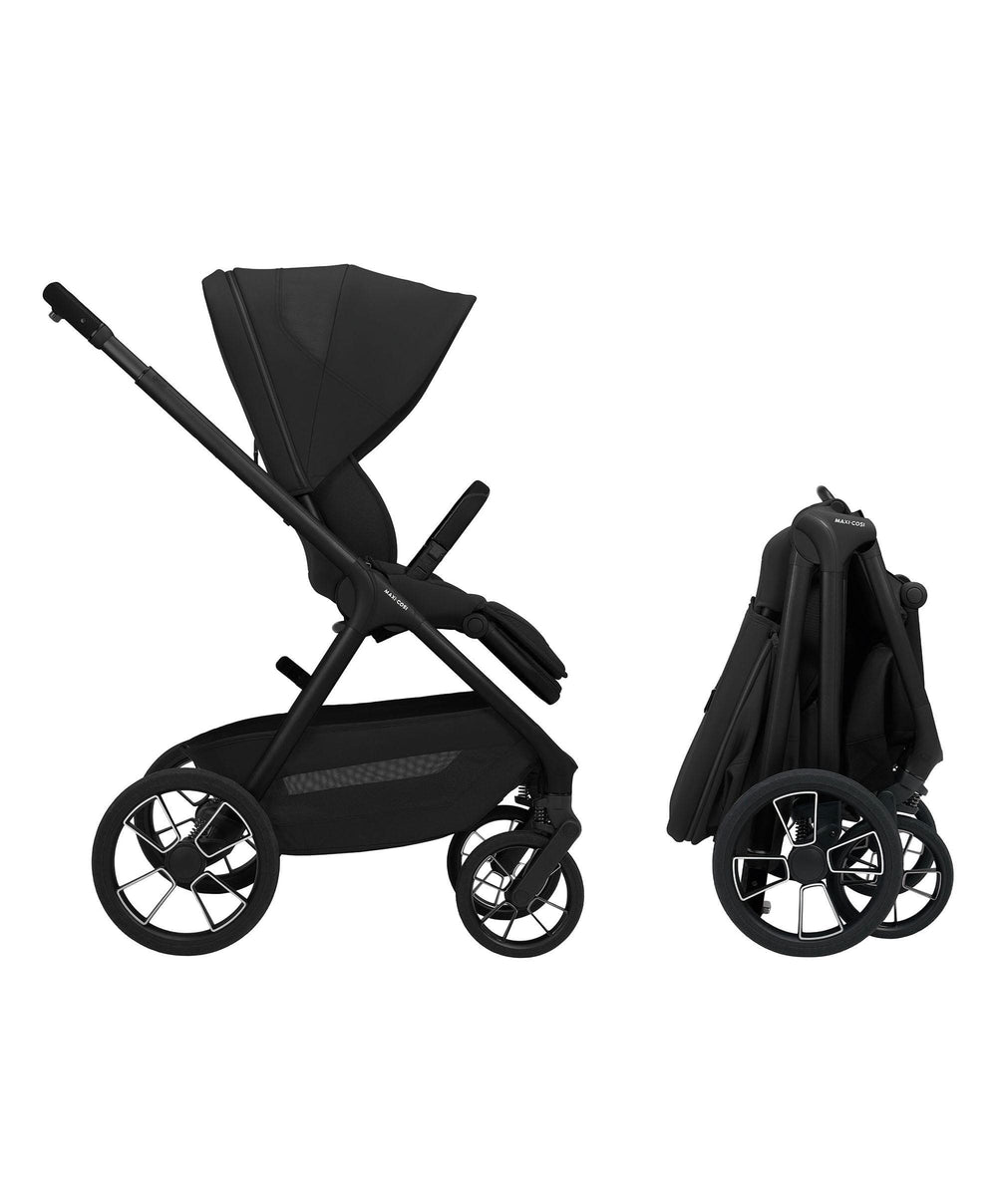Maxi Cosi Pushchairs Maxi-Cosi Oxford+ Complete Pushchair Bundle with Maxi-Cosi Pebble Slide Pro Car Seat &amp; Base - Onyx Black