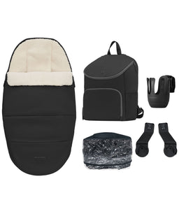 Maxi Cosi Pushchairs Maxi-Cosi Oxford+ Pushchair & Carrycot Essential Bundle -  Onyx Black