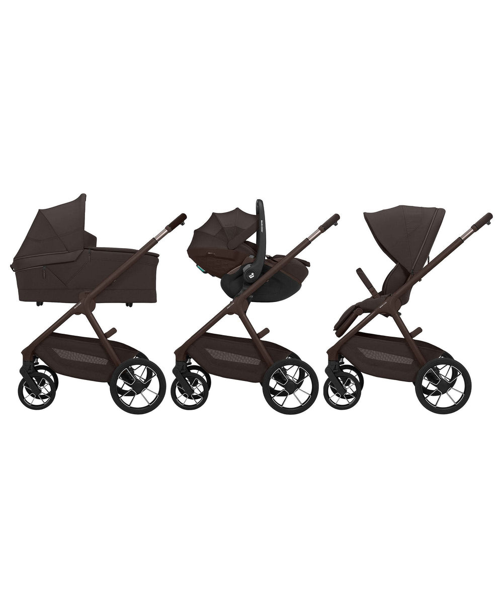 Maxi Cosi Pushchairs Maxi-Cosi Oxford+ Pushchair &amp; Carrycot Essential Bundle -  Onyx Black