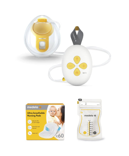 Medela Breastfeeding Medela Solo™ Single Electric Breast Pump, Nursing Pads and Storage Bags Bundle