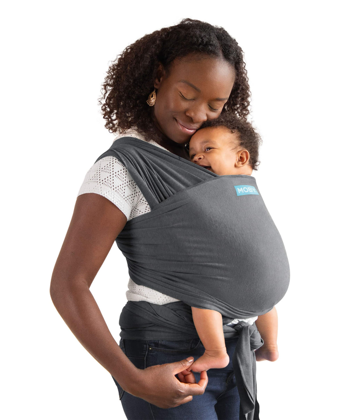 Moby Elements Wrap Baby Carrier - Asphalt – Mamas & Papas UK