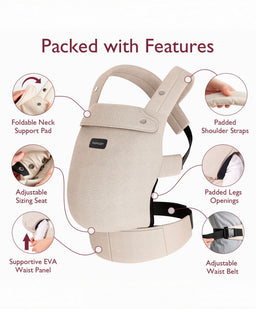 Momcozy Baby Carriers Momcozy Baby Carrier 3M+ Cotton - Khaki