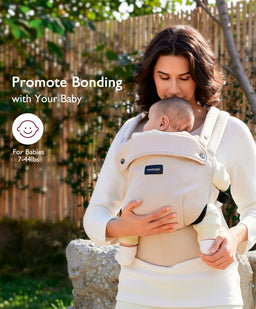 Momcozy Baby Carriers Momcozy Baby Carrier 3M+ Cotton - Khaki