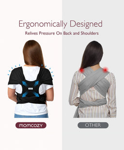 Momcozy Baby Carriers Momcozy Baby Wrap Baby Carrier - Black