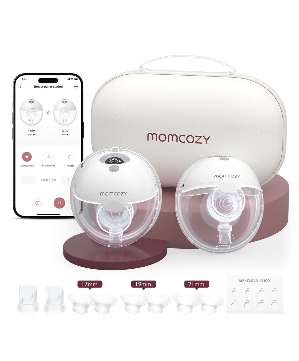 Momcozy Breastfeeding Momcozy M5 Smart Wearable Double Electric Breast Pump - Grey