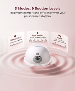 Momcozy Breastfeeding Momcozy M5 Smart Wearable Double Electric Breast Pump - Grey