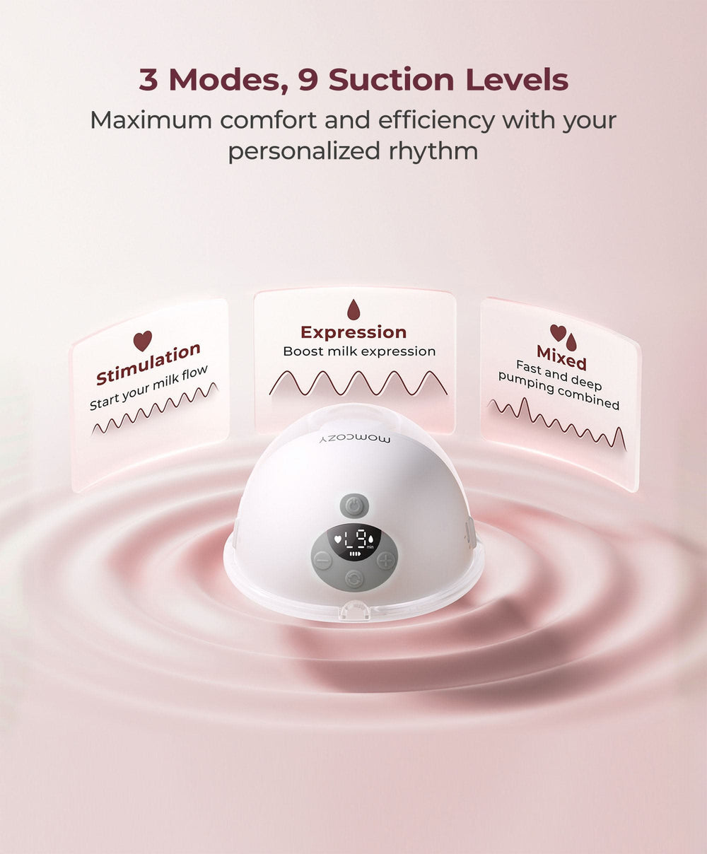 Momcozy Breastfeeding Momcozy M5 Smart Wearable Electric Single Breast Pump - Grey