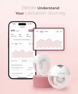 Momcozy Breastfeeding Momcozy M5 Smart Wearable Electric Single Breast Pump - Grey