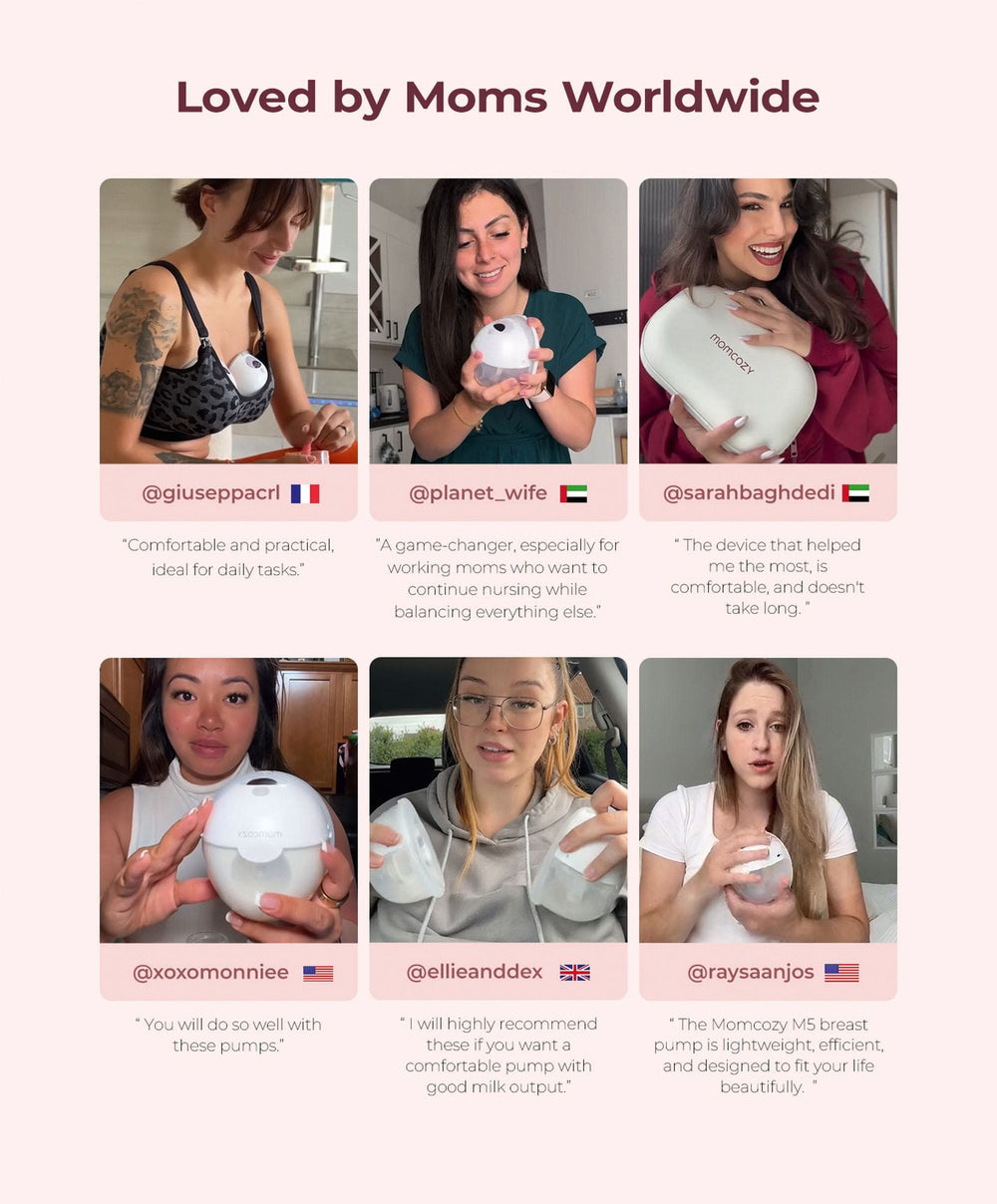 Momcozy Breastfeeding Momcozy M5 Smart Wearable Electric Single Breast Pump - Grey