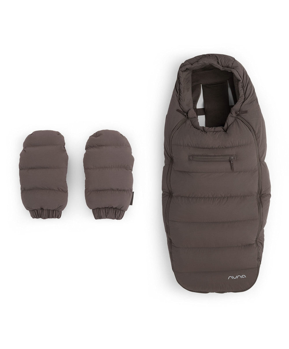 Nuna Footmuffs Nuna Winter Strolller Footmuff Set with Gloves &amp; Bag - Chestnut