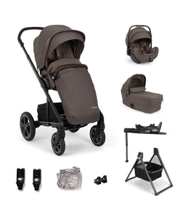Nuna Nuna Mixx Next Pushchair Bundle With Carrycot Stand & Arra Flex Car Seat & Base - Chestnut
