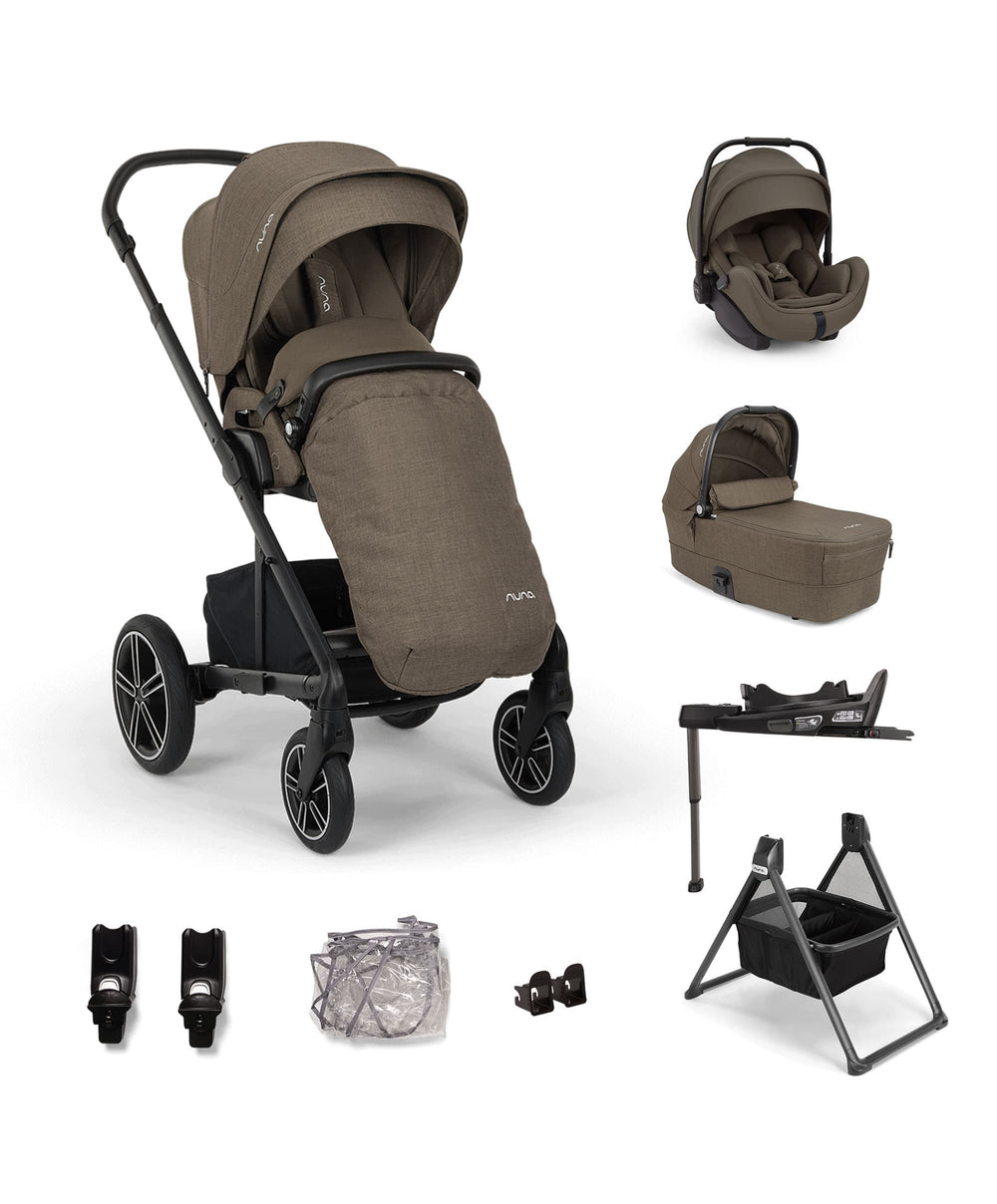 Nuna Nuna Mixx Next Pushchair Bundle with Carrycot Stand &amp; Arra Flex Car Seat &amp; Base - Pistachio
