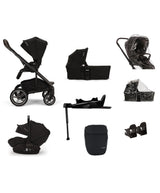 Nuna Pushchairs Nuna Mixx Next Pushchair 4 Piece Travel Bundle with ARRA Next Car Seat & Base - Caviar