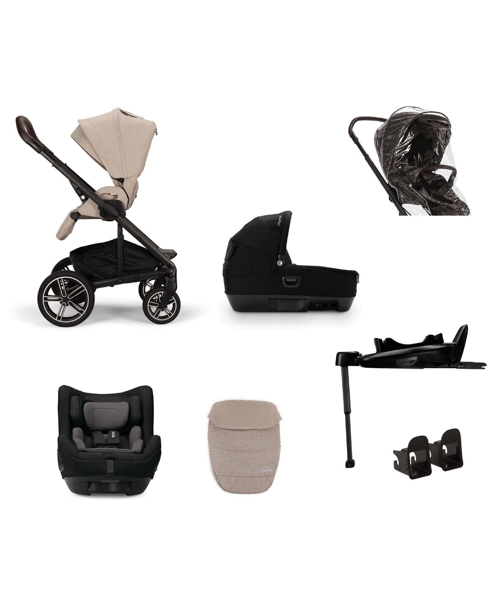 Nuna Mixx Next Pushchair Piece Travel Bundle with TODL Next