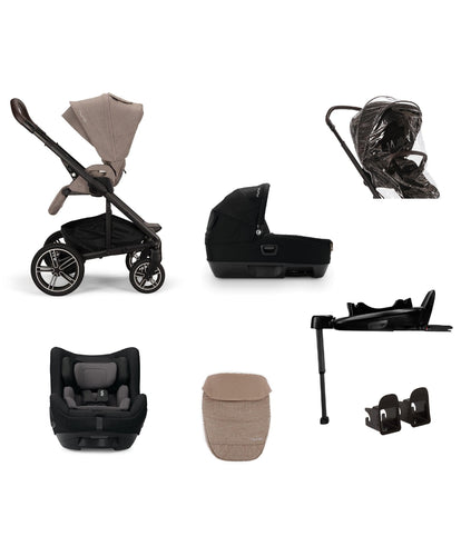 Nuna Pushchairs Nuna Mixx Next Pushchair 4 Piece Travel Bundle with TODL Next Car Seat & Base - Cedar