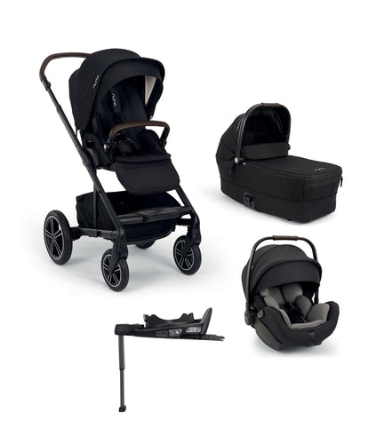 Nuna Pushchairs Nuna Mixx Next Pushchair Bundle With Arra Flex Car Seat & Base - Caviar