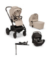 Nuna Pushchairs Nuna MIXX Next Pushchair Bundle with ARRA Flex Car Seat & BASE Curv Base - Biscotti