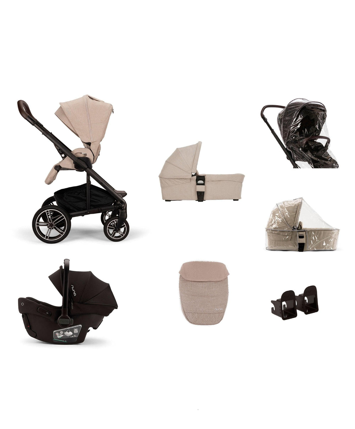 nuna birch stroller Nuna MIXX Next Urbn Pushchair Bundle with PIPA Urbn Car Seat – Biscott – Mamas & Papas UK