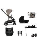 Nuna Pushchairs Nuna Triv Next Pushchair 4 Piece Travel Bundle with TODL Next Car Seat & Base - Cedar