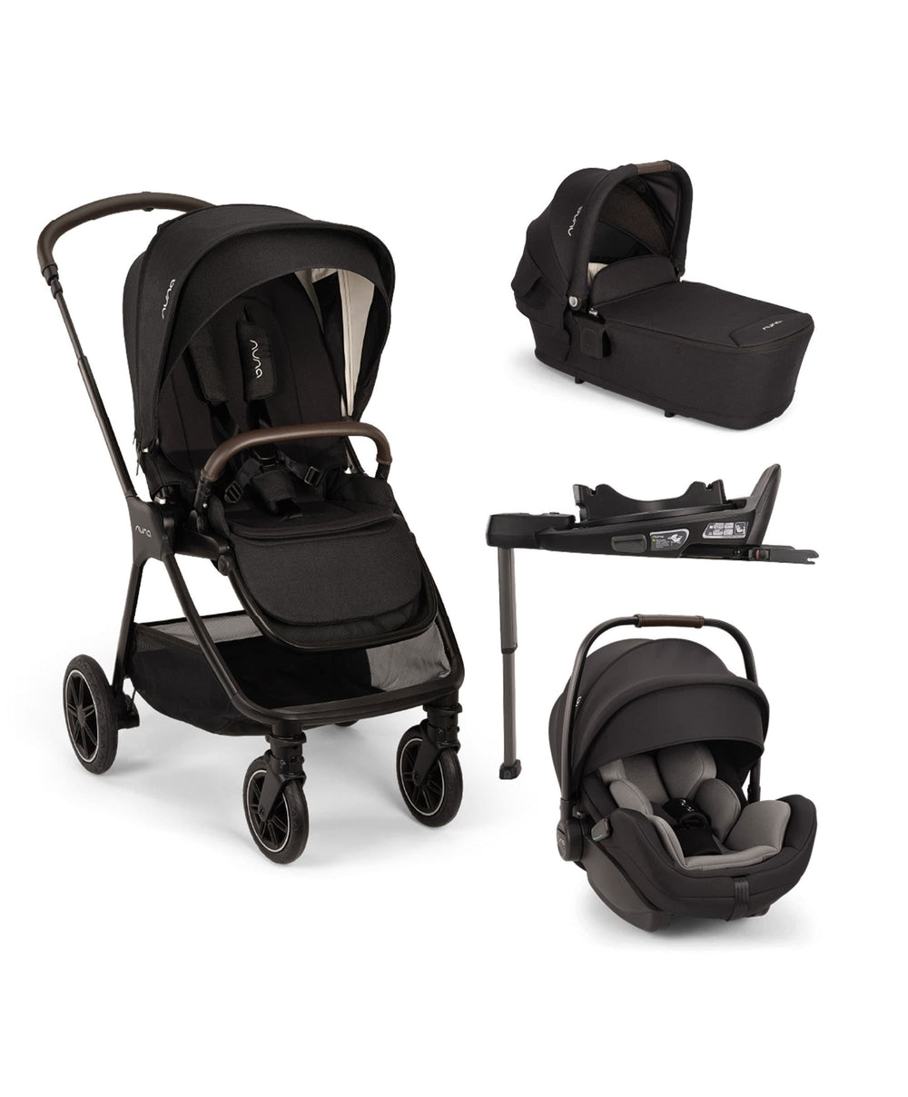 Nuna Pushchairs Nuna TRIV Next Pushchair with Arra Flex Car Seat &amp; Base – Caviar