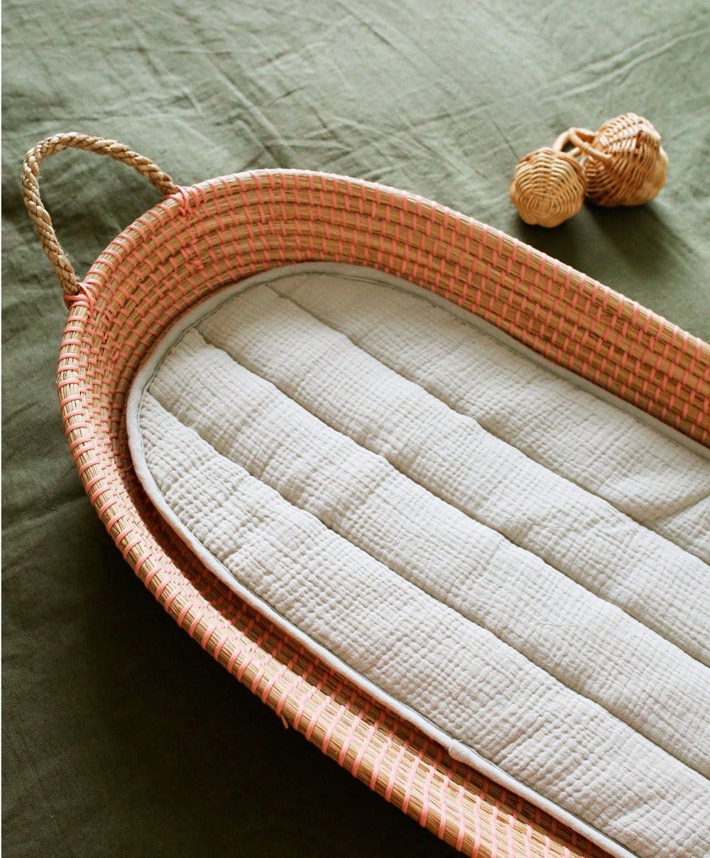 Olli Ella Changing Baskets Olli Ella Reva Changing Basket - Rose