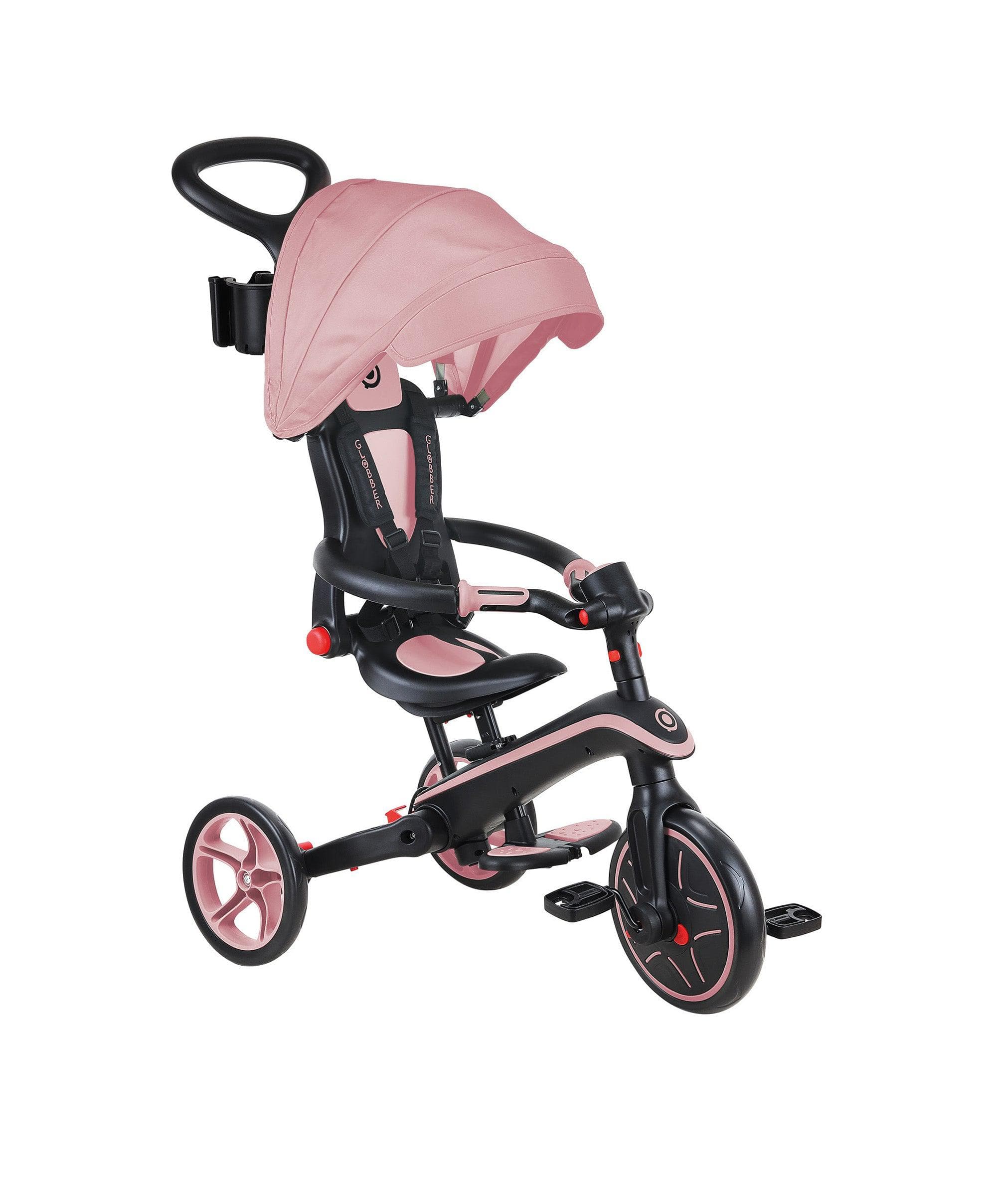 Globber Explorer Foldable 4-in-1 Trike - Pastel Pink – Mamas
