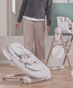 Eno Highchair, Bouncer & Cushion Complete Bundle - Cashmere