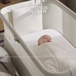 Lua 2 Bedside Crib - Sand