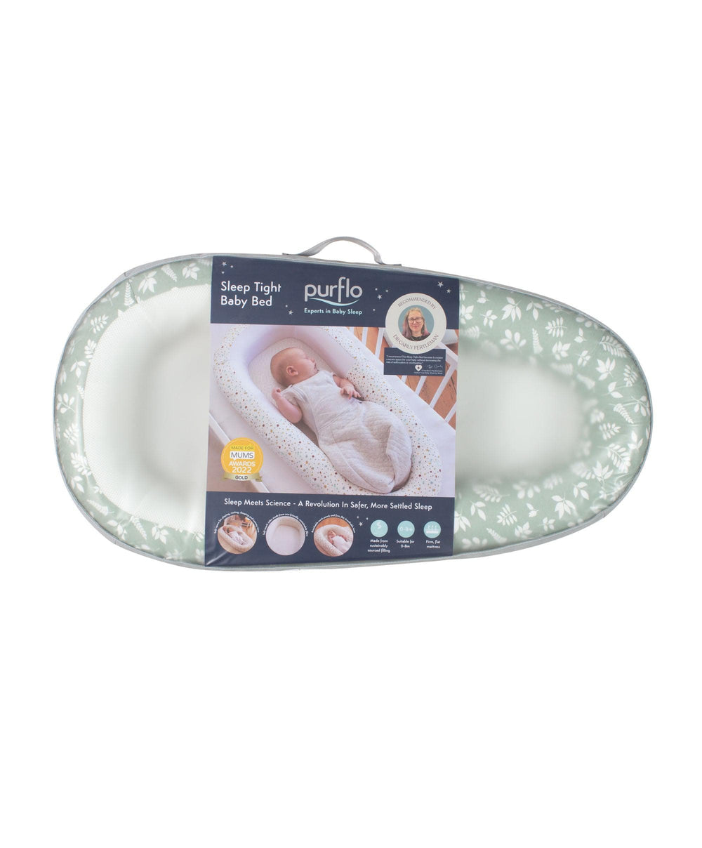 Purflo Baby Nests Purflo Sleep Tight Baby Bed - Fern