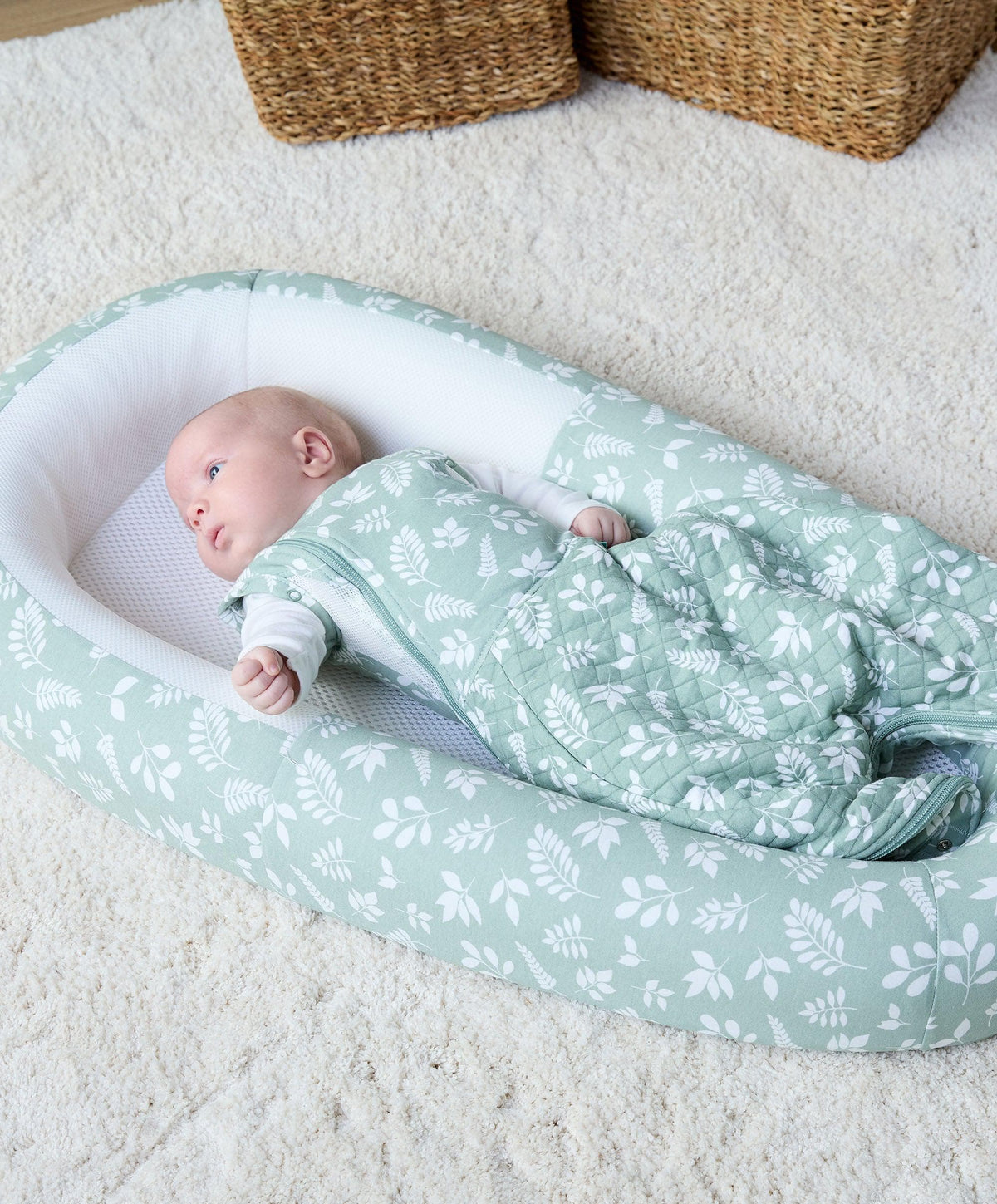 Purflo Sleep Tight Baby Bed Fern Mamas & Papas UK