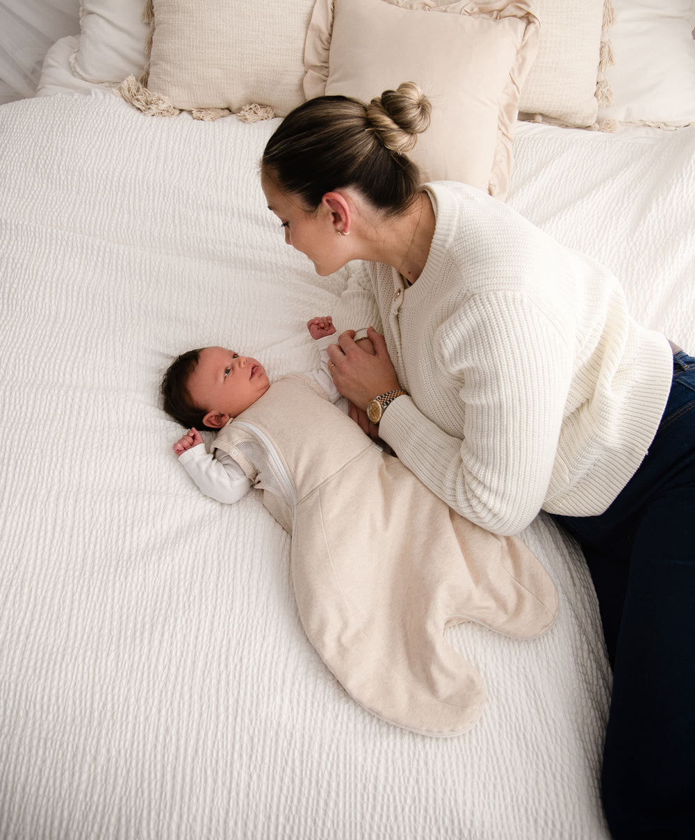 Purflo Dreampod Sleep Bags &amp; Swaddling Purflo Swaddle to Sleep Bag 0-4 Months (2.5 Tog) - Sand