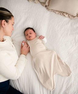 Purflo Dreampod Sleep Bags & Swaddling Purflo Swaddle to Sleep Bag 0-4 Months (2.5 Tog) - Sand