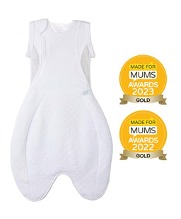Purflo Dreampod Sleep Bags & Swaddling Purflo Swaddle to Sleepbag 0-4 Months (2.5 Tog) - White