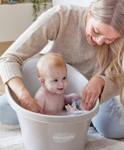 Shnuggle Baths Shnuggle Newborn Baby Bath Essentials Bundle (4 Pieces) - Taupe