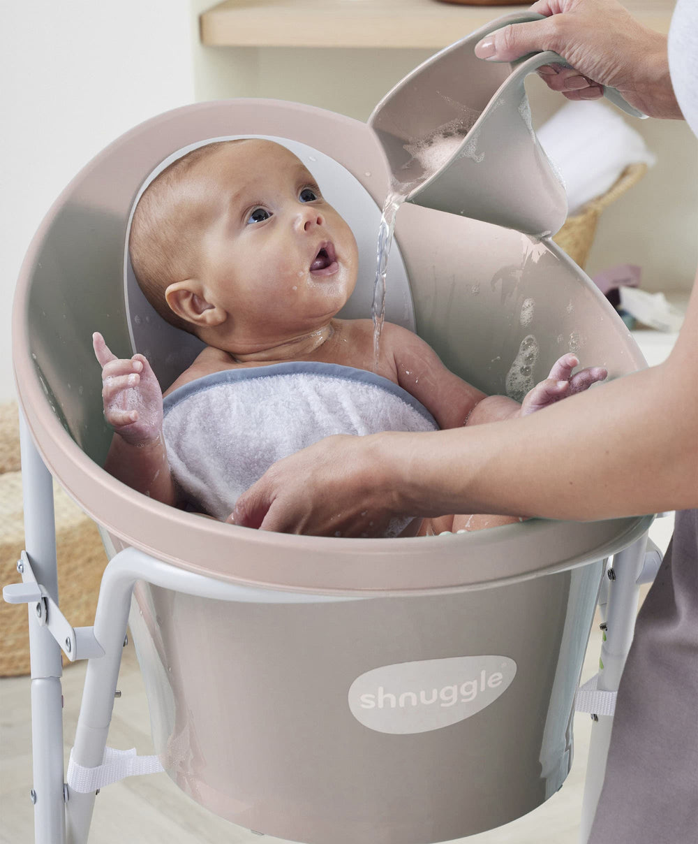 Shnuggle Baths Shnuggle Newborn Baby Bath Essentials Bundle (4 Pieces) - Taupe