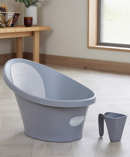 Shnuggle Shnuggle Baby Bath with Plug - Pebble Grey