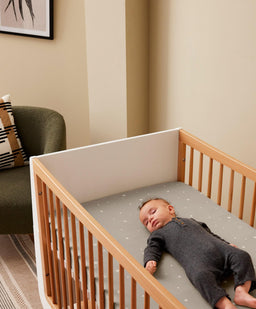 Snuz Snüz Twin Pack Cot & Cotbed Sheets - Grey Star