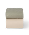 Snuz Snüz Twin Pack Cot & Cotbed Sheets - Sage Cross