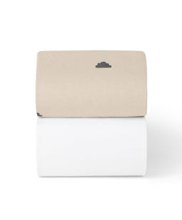 Snuz Snüz Twin Pack Cot & Cotbed Sheets - Sand Cloud