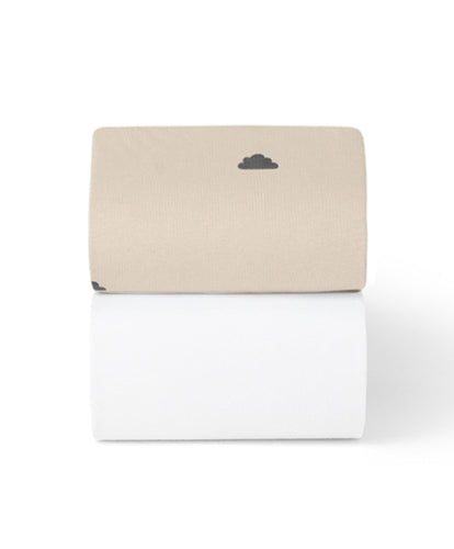 Snuz Snüz Twin Pack Cot & Cotbed Sheets - Sand Cloud