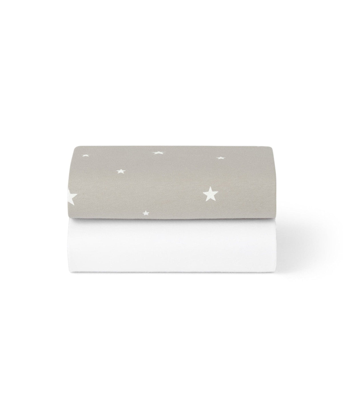 Snuz Snüz Twin Pack Crib Sheets - Grey Star