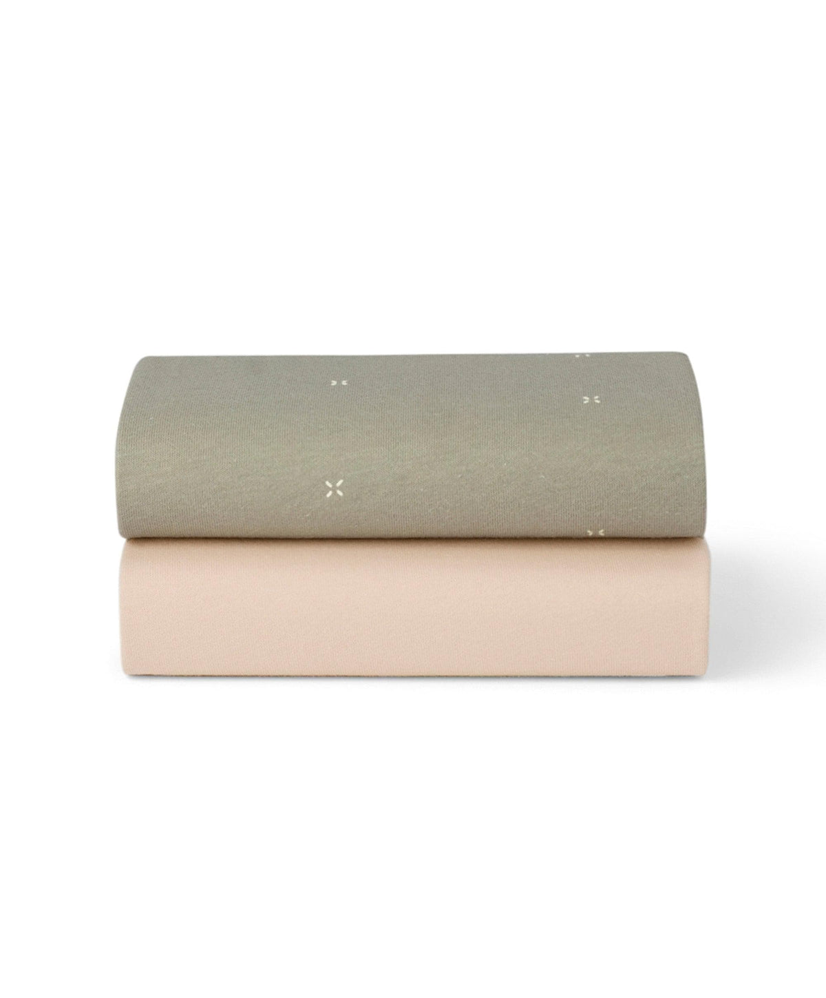 Snuz Snüz Twin Pack Crib Sheets - Sage Cross