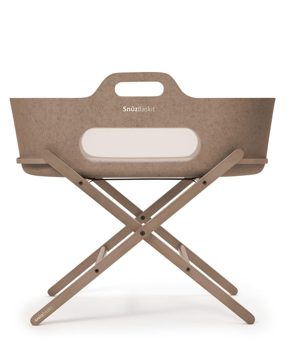 Snuz SnuzBaskit Mocha Moses Basket &amp; Stand