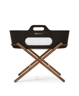 Snuz SnuzBaskit Moses Basket & Stand - Graphite/Walnut