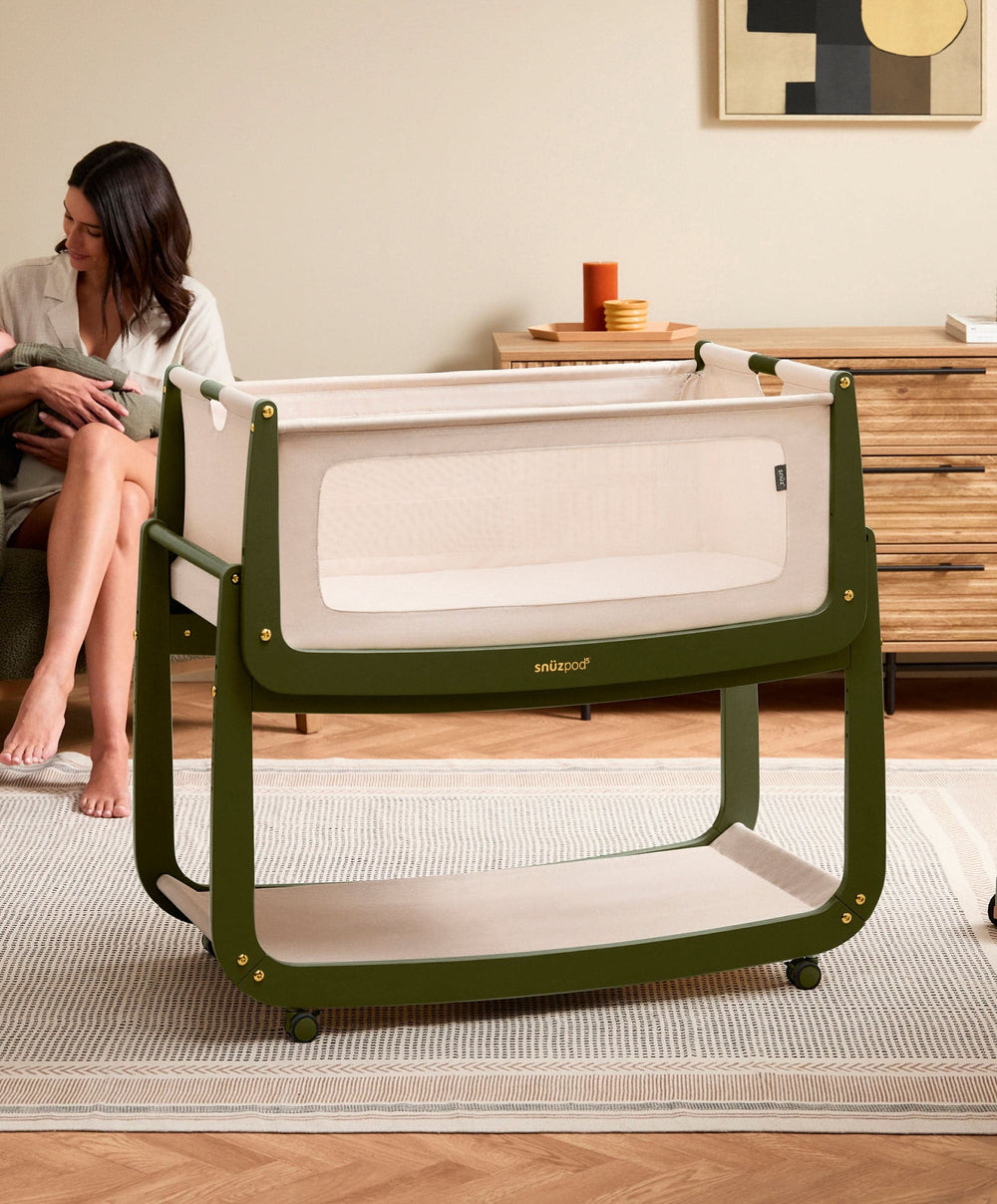 Snuz SnuzPod 5 Bedside Crib - Olive