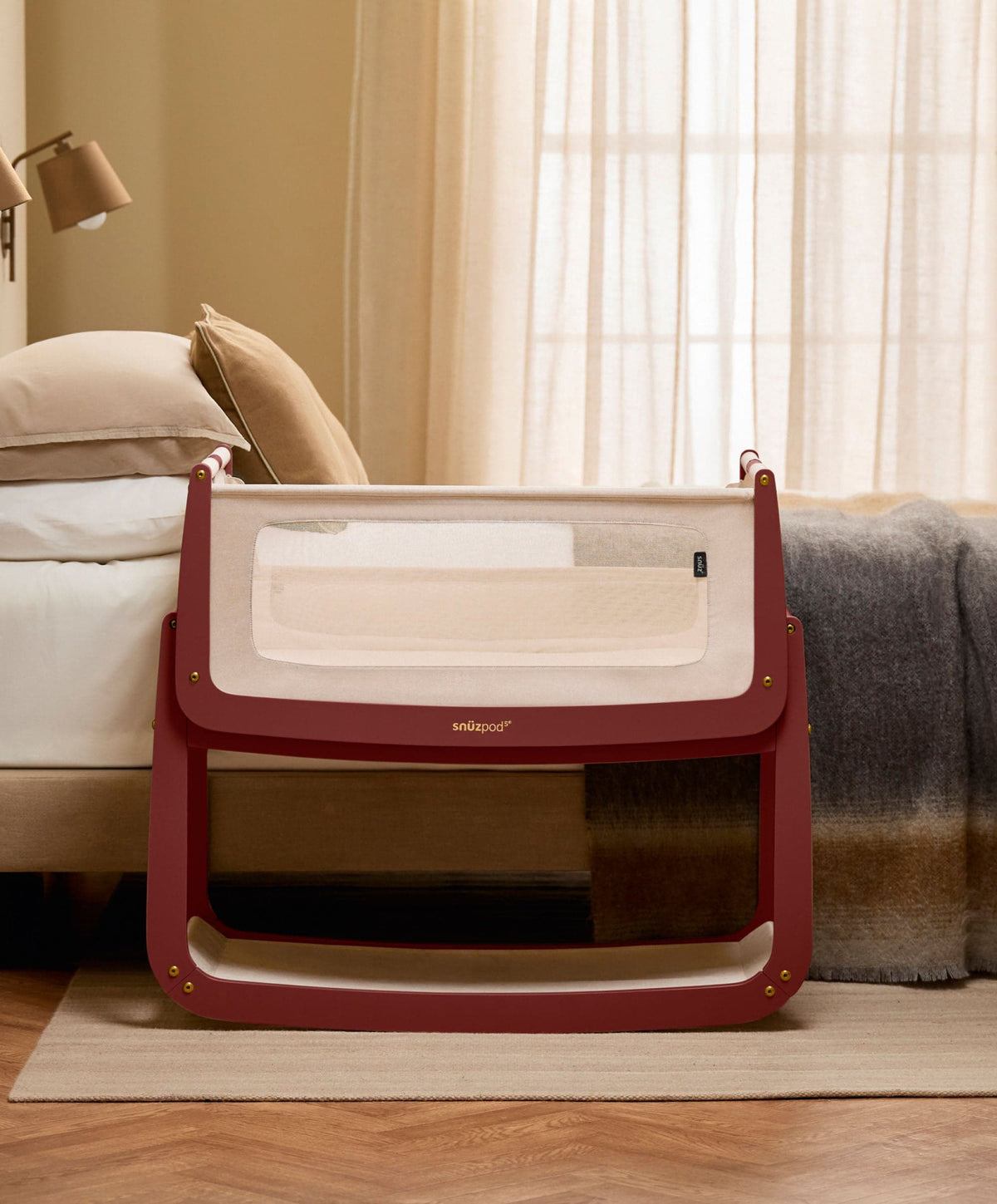 Snuz SnuzPod 5 Bedside Crib - Rouge
