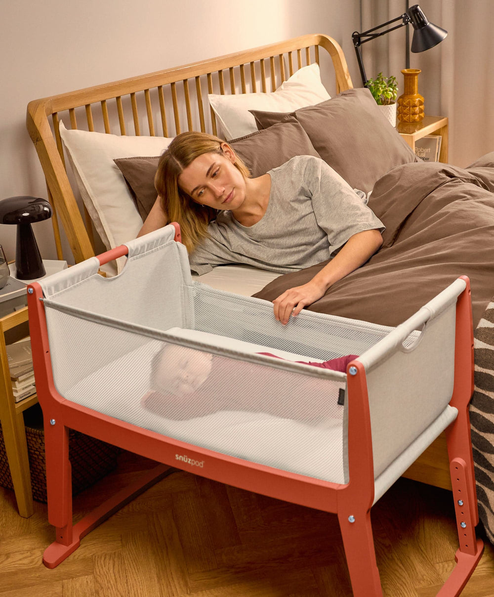 Snuz SnuzPod Studio Bedside Crib – Florence Ember