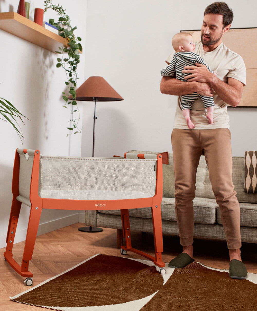 Snuz SnuzPod Studio Bedside Crib – Florence Ember