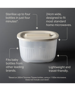 Tommee Tippee Bottle Feeding Tommee Tippee 2-in-1 Microwave Steriliser